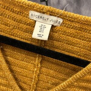 Vneck Yellow Sweater